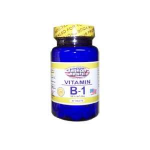  American Natural Vitamin B1 50 mg 60 tablets Improves 
