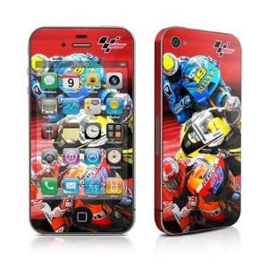 Speed Collage Design Protective Skin Decal Sticker for Apple iPhone 4 