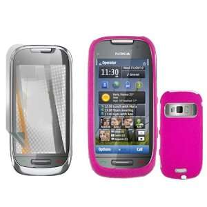  iNcido Brand Nokia C7 00/Astound Combo Rubber Hot Pink 
