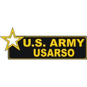  United States Army USARSO Bumper Sticker Decal 9 
