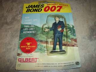 1965 GILBERT  JAMES BOND 007  M FIGURE (LOOK)  