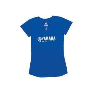  One Industries Womens Yamaha Fallout T Shirt   Large/Blue 