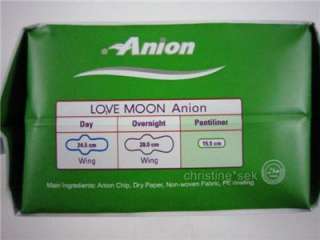 ANION Sanitary Napkin Love Moon pantiliners pad Winalite GREAT HEALTH 