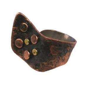  Asymmetrical Chilean Copper and Bronze Ring Everything 