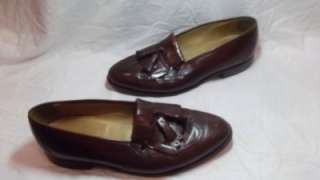 Mens Shoes Johnston & Murphy Loafers Optima Brown Tassel Work Dress 12 