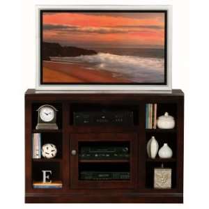 Eagle Coastal Thin Screen Stained TV Cart with Bookcase 