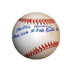  Willis Hudlin Autographed/Hand Signed MLB Baseball with 
