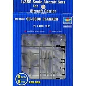  Su 33UB Flanker Aircraft Set 6 Box 1 350 Trumpeter Toys 