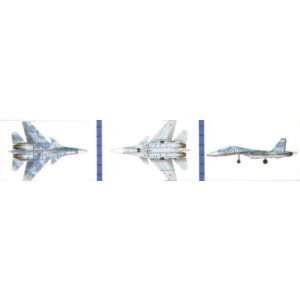  SU 33 Flanker Aircraft Set for Russian Carriers 12/Bx 1 