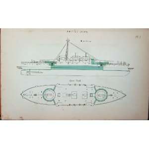    1887 Navy British Ships Plan Benbow Belleisle Orion