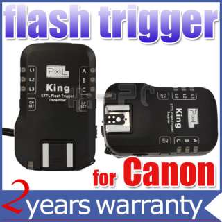 PIXEL KING E TTL II Wireless Flash Trigger for CANON 600D 550D 60D 50D 
