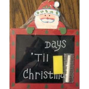  Santa Chalk Board Countdown to Christmas   Includes 