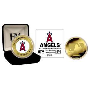 BSS   Los Angeles Angels 24Kt Gold And Color Team Commemorative Coin