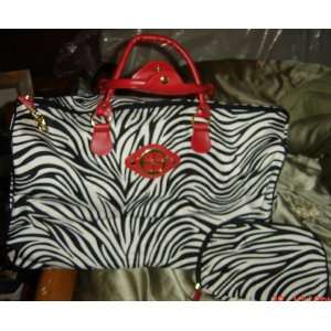  Iman Global Chic Zebra Print Carry on Luggage Everything 