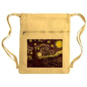  Messenger Bag Sack Pack Yellow Van Gogh Starry Night HD 