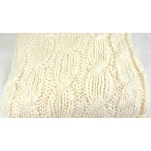  Manchester Grand Trunk Throw Blanket Ivory Cable 50 x 60 