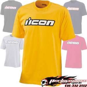  Icon Slant T Shirt   Large/Yellow Automotive