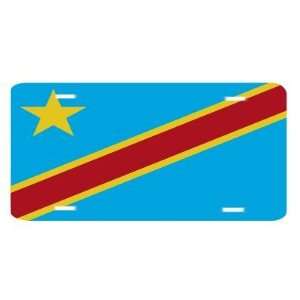  Democratic Republic Congo Flag Vanity Auto License Plate 