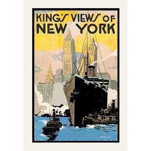  Kings Views of New York (book jacket)   12x18 Framed Print 