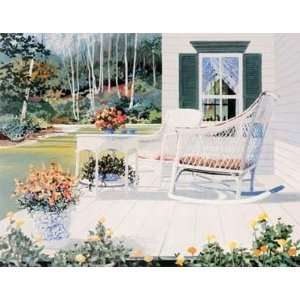   Back Yard   Artist Jacqueline Penney   Poster Size 31 X 26 inches