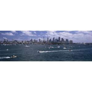  Boats in the Sea, Sydney Harbor, Sydney, New South Wales, Australia 