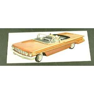  Oldsmobile DYNAMIC 88 CONVERTIBLE Coupe POSTCARD 