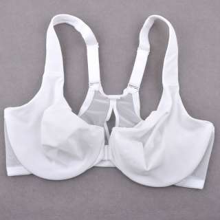 Smooth no pad underwire bra, race back, front closure.