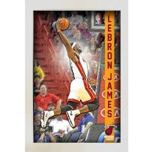  LeBron James Pop Out Framed 20x32 Collage   Framed NBA Photos 