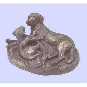  Bronze Labrador & Pup Sculpture