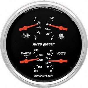  Auto Meter 1410 Designer Black 5 Short Sweep Electric 