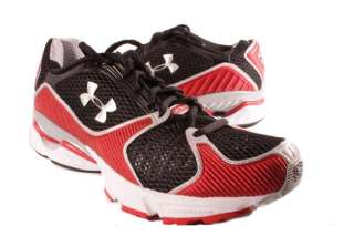 Under Armour Black / Red Illusion Running Sneakers MENS Shoes Medium 