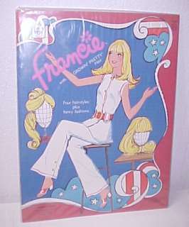   Francie with Growing Pretty Hair Paper Dolls. Uncut near mint to mint
