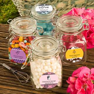 100 Personalized Expressions Collection Apothecary Jar Wedding Favors