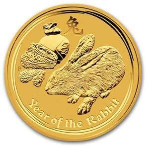  2011 1/10 oz Gold Lunar Year of the Rabbit (Series 2 