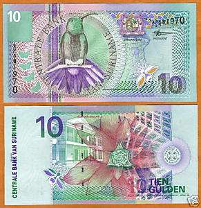 Suriname / Suriman, 10 Gulden, 2000, UNC      colorful  