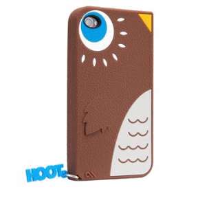   Hoot (Owl) Silicone Case APPLE iPhone 4/4S (Brown) CM016349  
