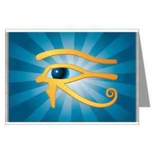    Greeting Cards (20 Pack) Gold Eye of Horus 