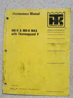 Manual termo de mantenimiento de la refrigeración de rey MD II max