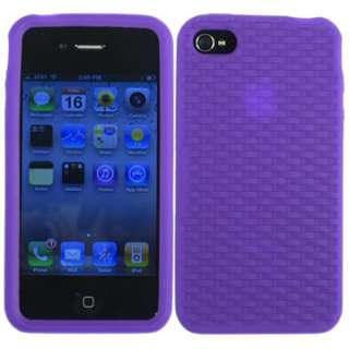   SILICON RUBBERIZED SOFT GEL SKIN CASE COVER APPLE IPHONE 4 4S  
