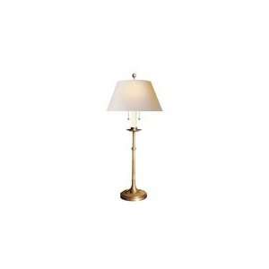 Chart House Dorchester Club Table Lamp in Antique Burnished Brass with 