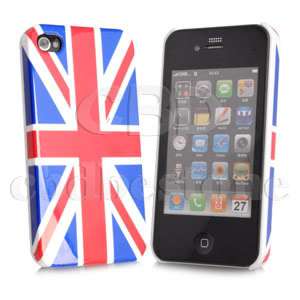 UK Flag Hard Rubber Case Coating Cover for Apple iPhone 4S  