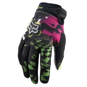  Fox Racing YouthGreen Dirtpaw Graphic Checked Out Gloves 