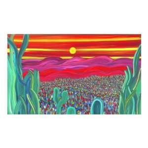  Beyond The Cactus Giclee Poster Print by Jerry Clovis 
