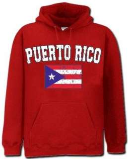    Puerto Rico Vintage Flag International Hoodie #1186 Clothing