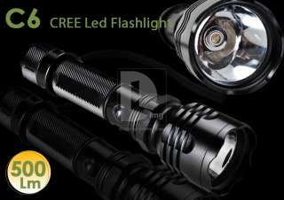 UltraFire CREE Q5 500lm LED Flashlight Torch +Charger  