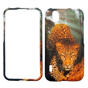  LG MARQUEE LS855 HUNTING LEOPARD COVER CASE Faceplate Snap 