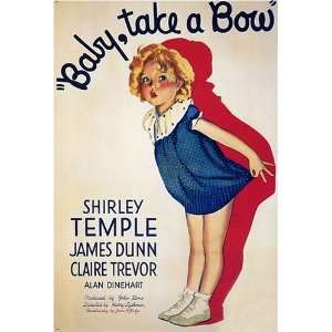  Baby Take a Bow Vintage Shirley Temple Movie Poster