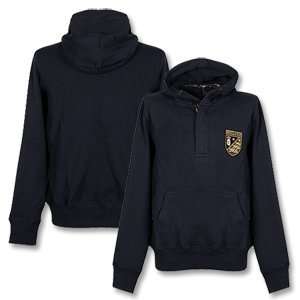  Longshanks 1/2 Zipped Placket Hooded Top   Navy Sports 