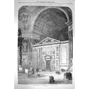  1870 Transept St. Peters Cathedral Rome Ecclesiastical 
