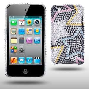 IPOD TOUCH 4 STAR DIAMANTE DISCO BLING CASE / COVER / SHELL / SKIN 